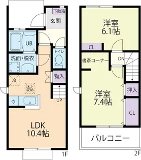 LUCE【107号室】の間取り