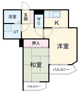 ラウムズ虹ヶ丘【2階】の間取り