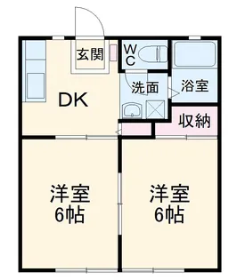 サンビレッジOGASA D棟【1階】の間取り