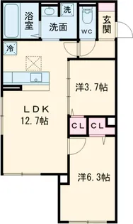 セレスティア扇V【2階】の間取り