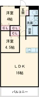 メゾン・ボヌール【013号室】の間取り