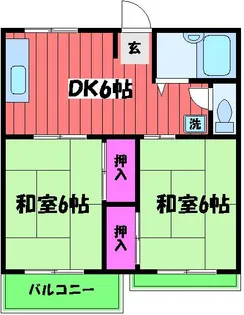 ファミールムカイ【201号室】の間取り