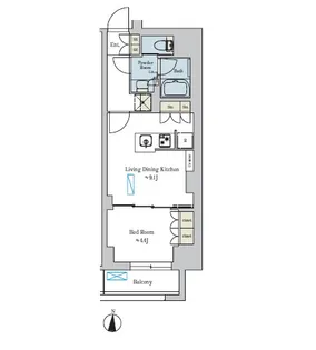 Brillia ist池尻大橋【2階】の間取り
