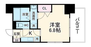 プレサンス広小路通パルス【12階】の間取り