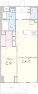 テアトル高尾【1階】の間取り