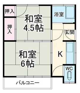 依田荘【201号室】の間取り