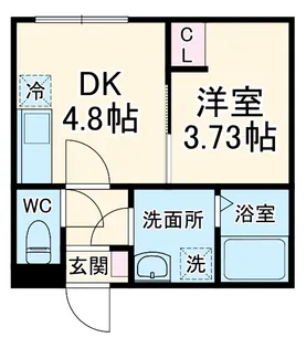 カインドネス南橋本【1階】の間取り