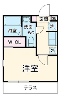 ラフィーナー松戸【3階】の間取り