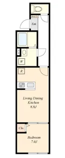 HW.HILLS 東日暮里【3階】の間取り