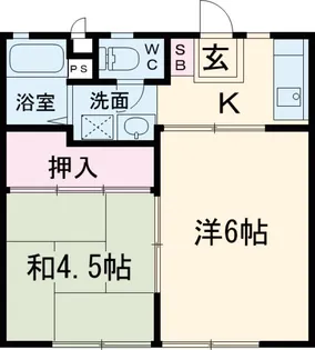 ムラコシハイツ【2階】の間取り