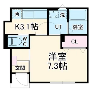 Domani(ドマーニ)【102号室】の間取り