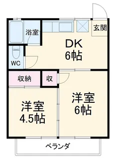 グランドゥール元町Ⅱ【2階】の間取り