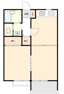 カーサきのこ【2階】の間取り