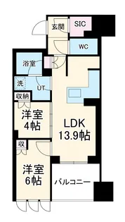 グランドメゾン北堀江レジデンス【10階】の間取り