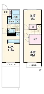 セレーノB棟【101号室】の間取り