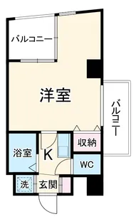 プレステージ天神【4階】の間取り