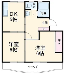 第2鳴子マンション【4階】の間取り