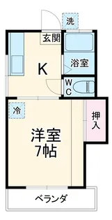 富士見ハイツ【2階】の間取り