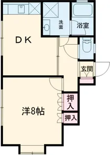 シャローム千歳B【2階】の間取り