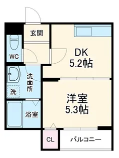 コンフォルタ中津【1階】の間取り