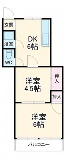みよしやビル【403号室】の間取り