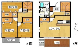 リーベハイム西富士見【101号室】の間取り