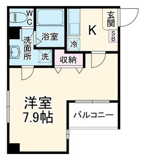 マイメゾン行徳駅前【7階】の間取り