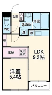 フェリオ【103号室】の間取り