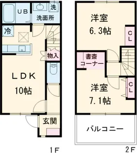 トミーレジデンス【1階】の間取り