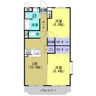 ユーミーナリサ【3階】の間取り