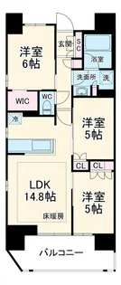 横須賀中央レジデンス【1203号室】の間取り