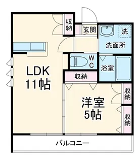 ウィステリア鵠沼【2階】の間取り