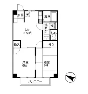 ノーブル B【2階】の間取り