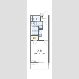 クレイノミオラコート【1階】の間取り