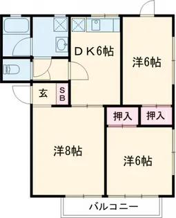 アドヴェル中川C【1階】の間取り