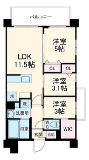 S-RESIDENCE東浦和agua【6階】の間取り