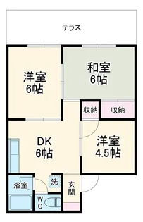 パレス東原【1階】の間取り