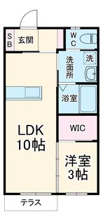 ボヌール・往完【1階】の間取り