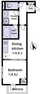 Laviere上中里【4階】の間取り