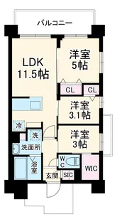 S-RESIDENCE東浦和agua【2階】の間取り