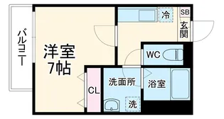 ジーメゾン大宮七里ウエスト【1階】の間取り