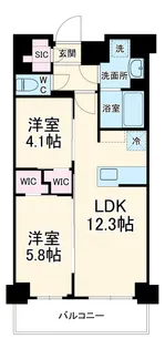 S-RESIDENCE東浦和agua【4階】の間取り