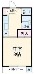 武美ハイツ【1階】の間取り