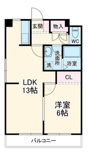 コートまきもり【3階】の間取り