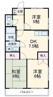 シティパル戸塚第2【1階】の間取り