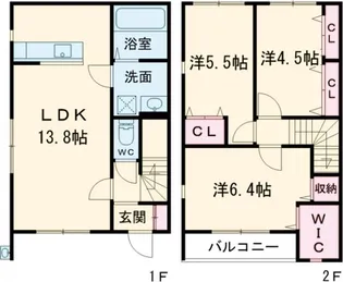 Verde A【A102号室】の間取り