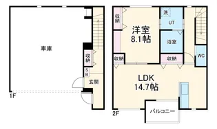 PACIFICA SHONANA棟【1階】の間取り