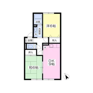 セジュール石原B【202号室】の間取り