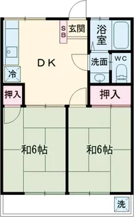 コーポ佐伯【2階】の間取り