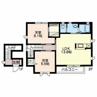ニューポート未来【2階】の間取り